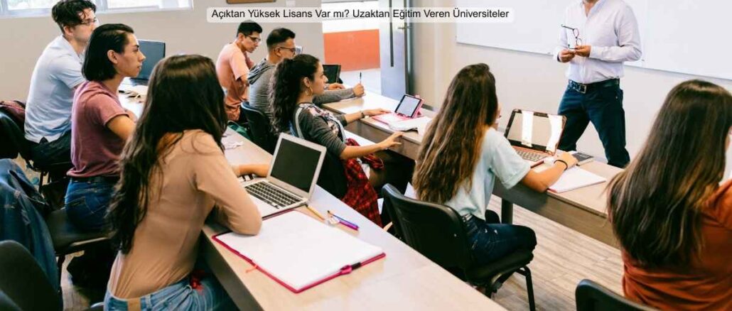 Açıktan Yüksek Lisans Var mı