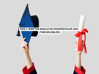 dgs 3 sınıftan başlatan üniversiteler