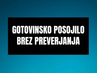 Gotovinsko posojilo brez preverjanja