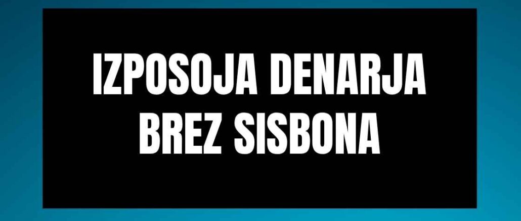 Izposoja denarja brez Sisbona