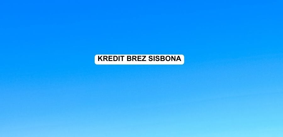 Kredit brez Sisbona