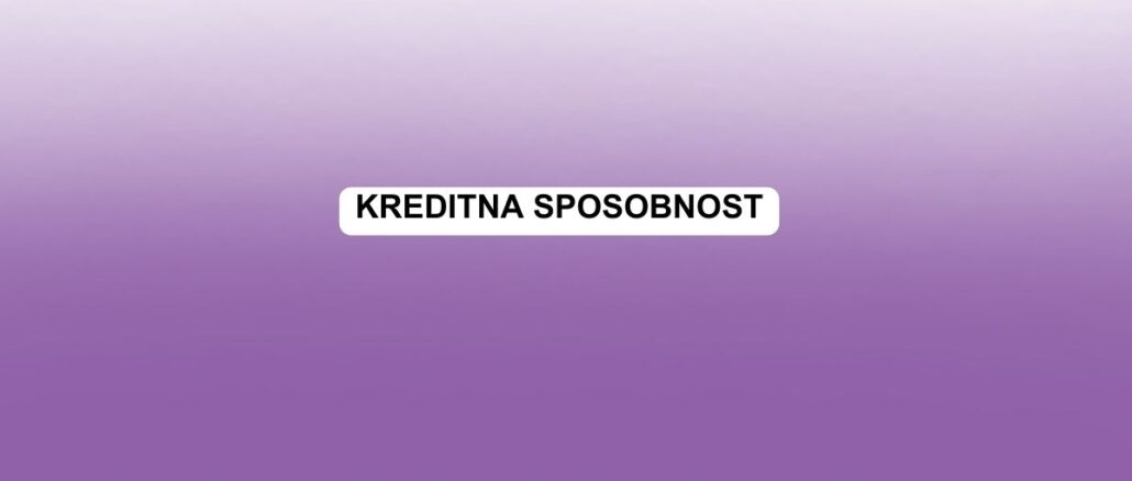 kreditna sposobnost